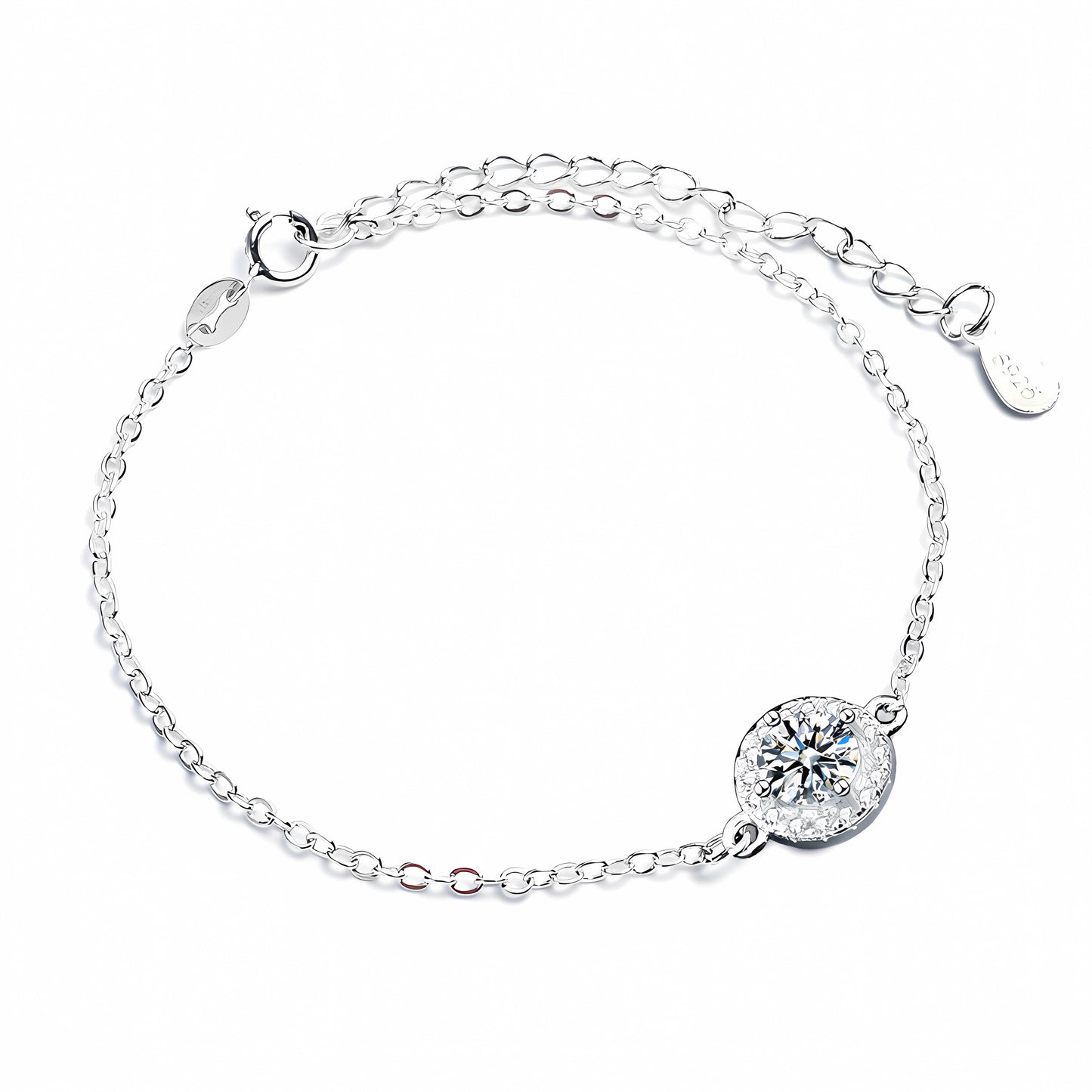 Morganite S925 Sterling Silver Fashion Sunflower Bracelet