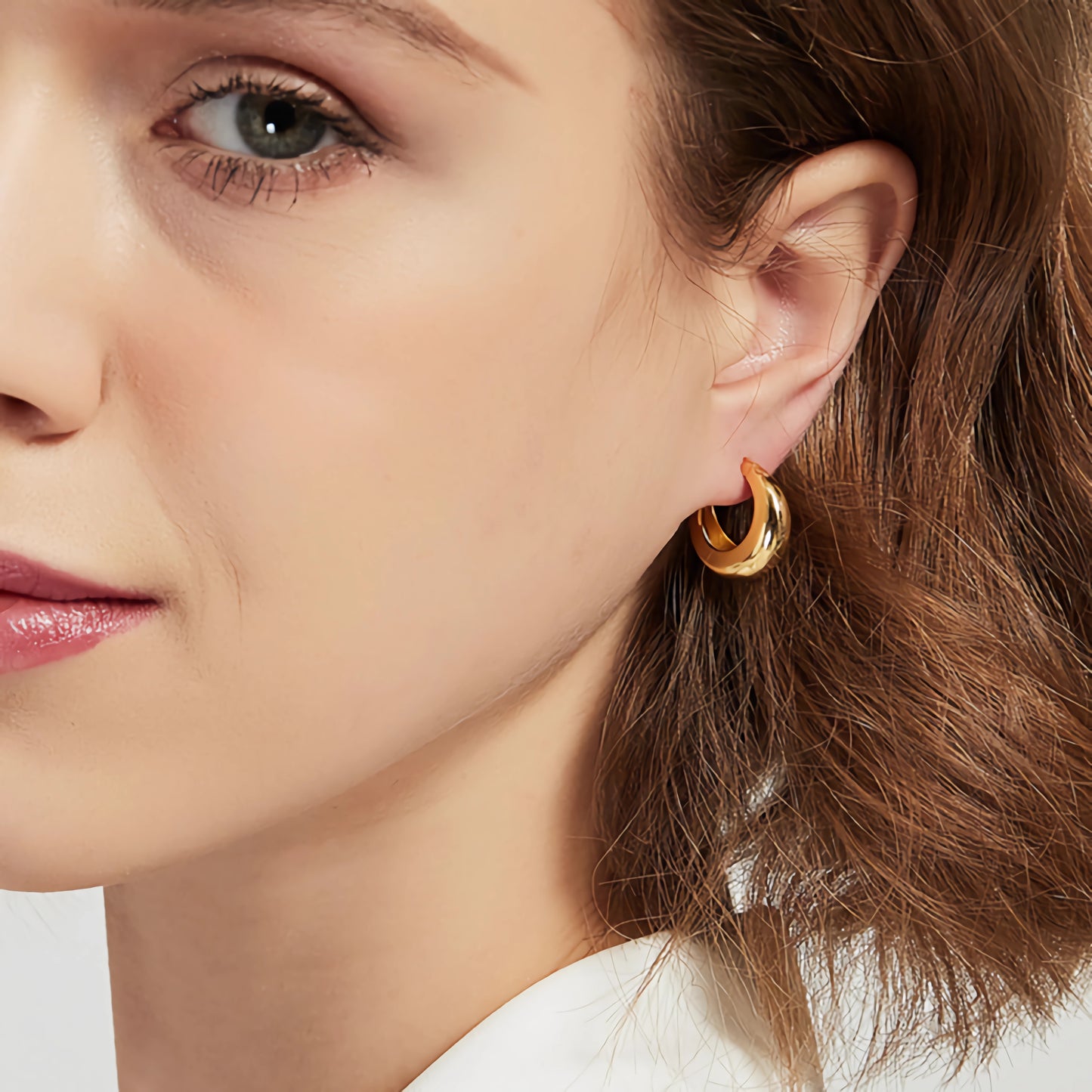 S925 Sterling Silver Fashionable Minimalist Classic Hoop Earrings