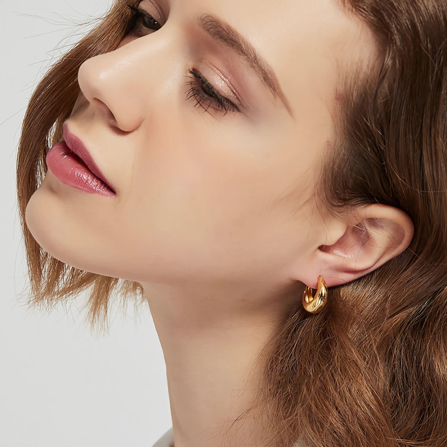 S925 Sterling Silver Fashionable Minimalist Classic Hoop Earrings