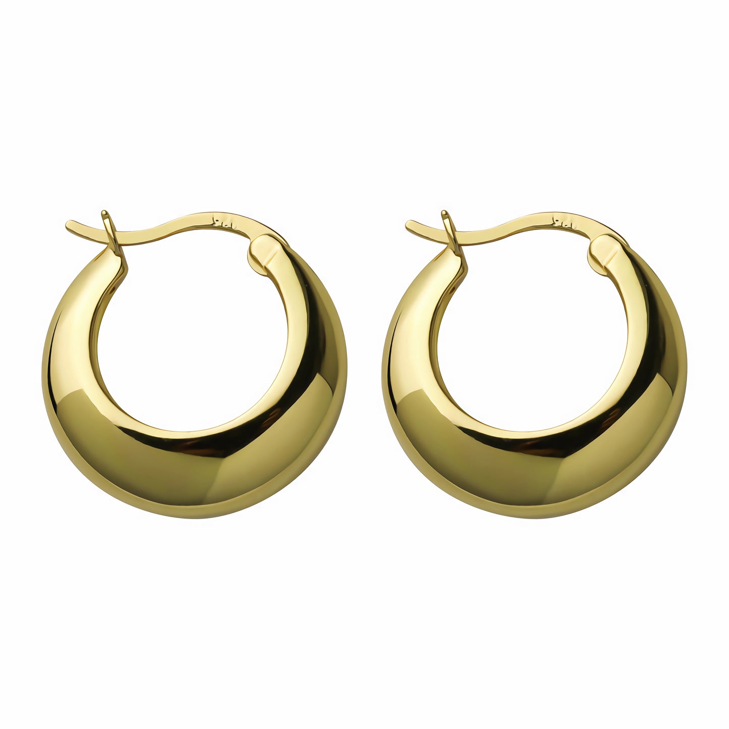 S925 Sterling Silver Fashionable Minimalist Classic Hoop Earrings