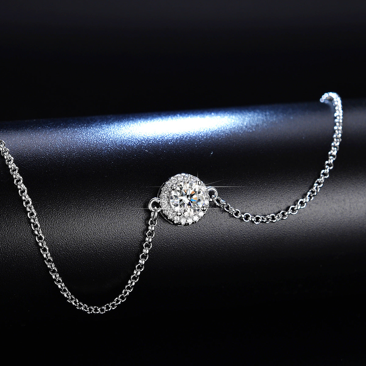 Morganite S925 Sterling Silver Fashion Sunflower Bracelet