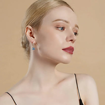 Copper-plated 14K Real Gold Diamond Earrings