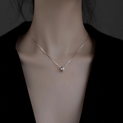 S925 Sterling Silver Talisman Pendant Necklace with Exquisite Design