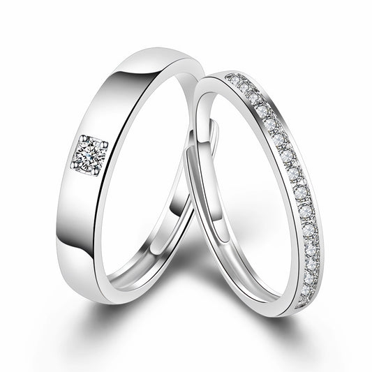 Minimalist Adjustable Ring Couple Proposal Rings